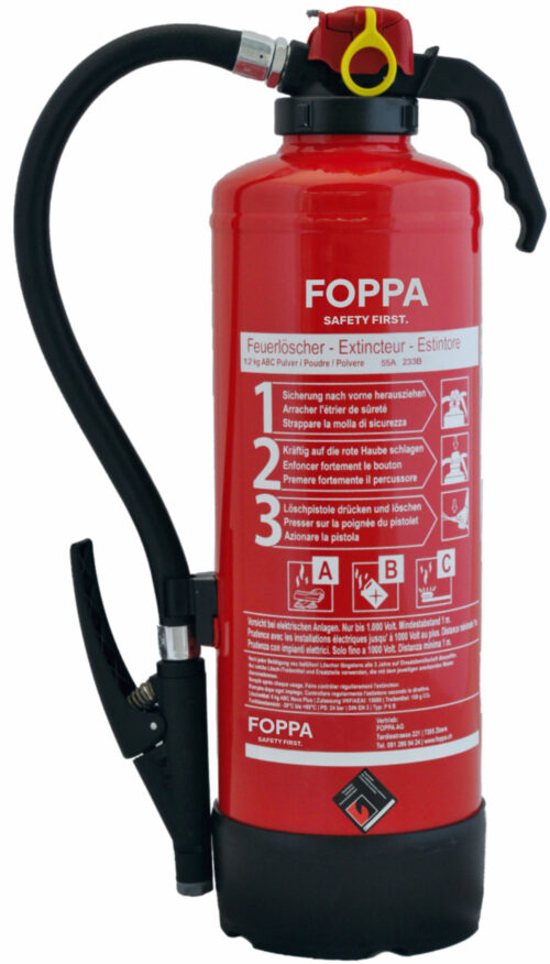 Estintore a polvere FOPPA P12A
