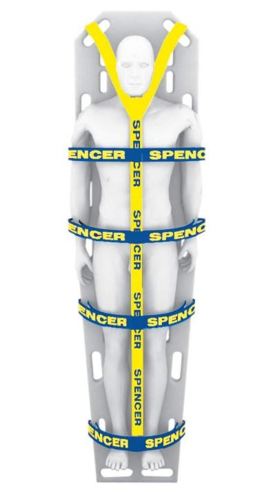 Fissaggio a 10 punti Rock Straps SPENCER® per Spineboard