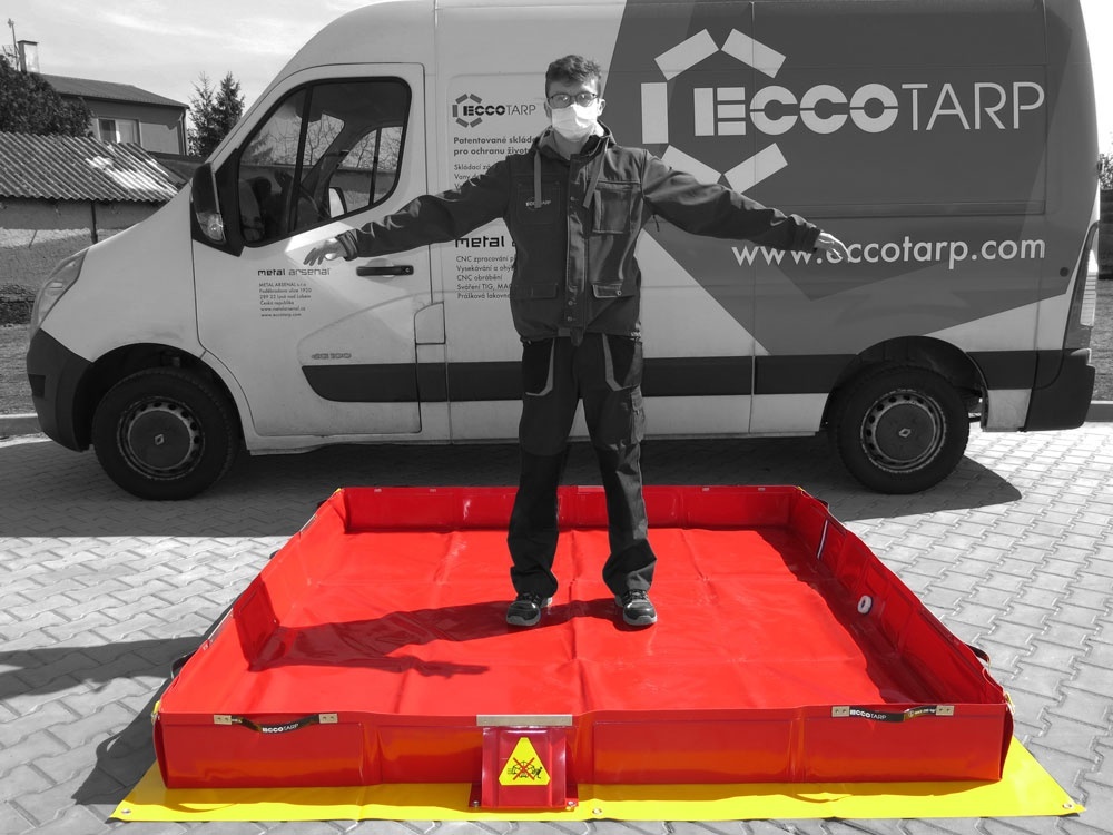 Vasca di decontaminazione pieghevole FW ECCOTARP