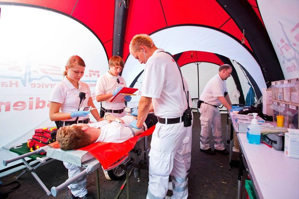 Tenda di emergenza GYBE® Humanity Tent Sanità