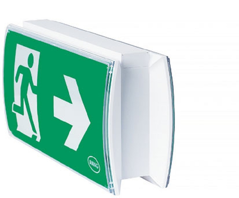 Luce di emergenza, scocca in ABS, per montaggio a soffitto con catena - AWKC-K-013-AT