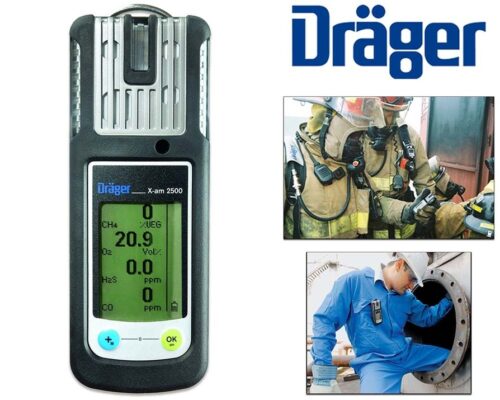 Rilevatore di gas Dräger X-am 2500 EX, O2, CO, H2S inclusa la tecnologia di ricarica