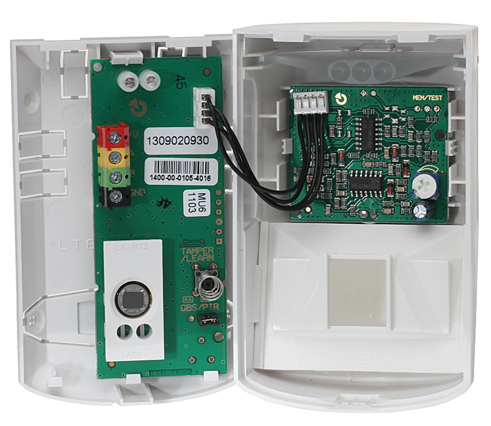 Rilevatore di movimento a infrarossi passivo BUS con sensore di rottura vetro integrato