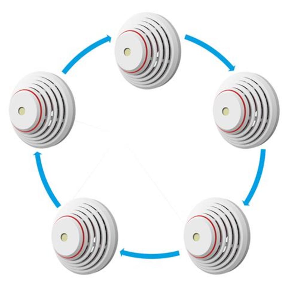 Rilevatore combinato di fumo e calore wireless, con sirena