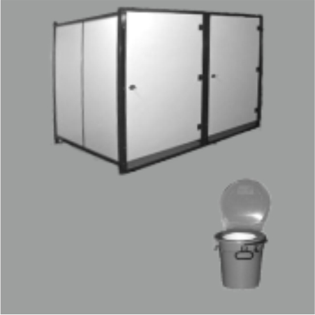 Cabina WC AK-L, destra, 75 x 120 x 185 cm Cabina WC AK-L, destra, 75 x 120 x 185 cm