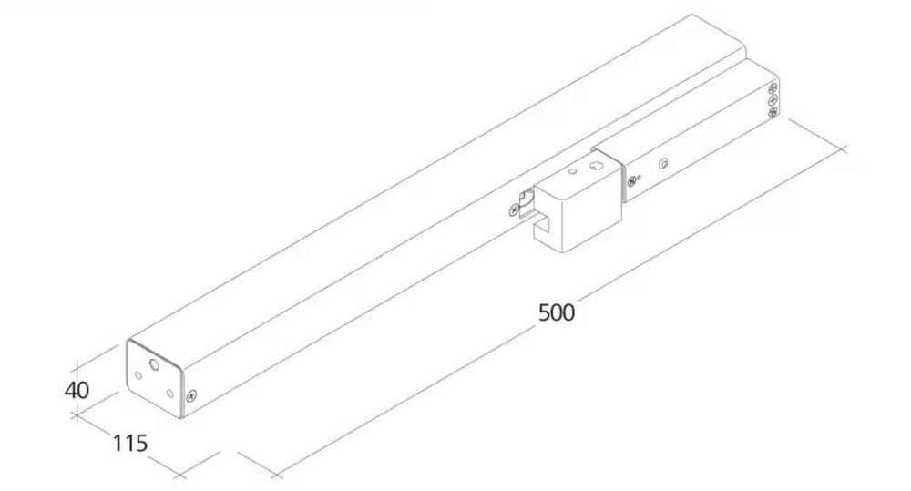 Attuatore per battente SHD 54, 24 V, articolo base