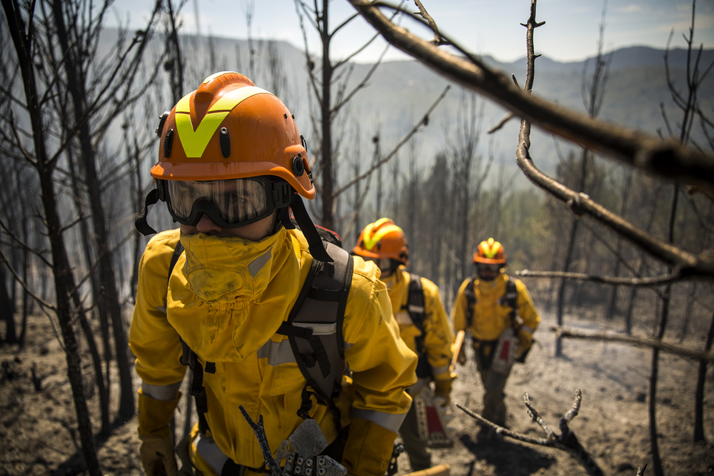 Giacca antincendio forestale VALLFIREST - gialla