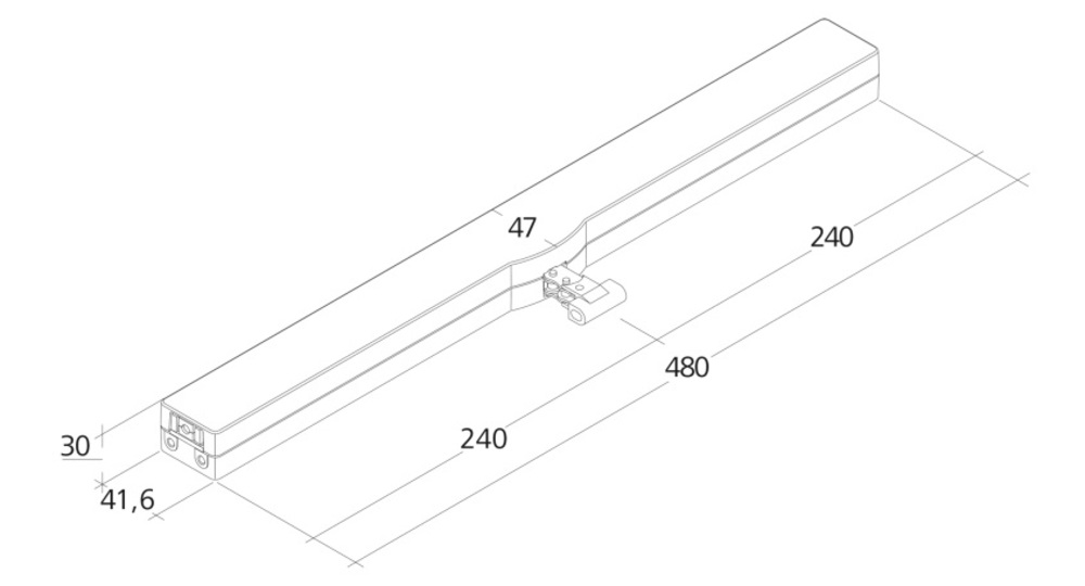 Azionamento a catena per ventilazione VCD 0204 ACB 230 V AC, 200 N Articolo base