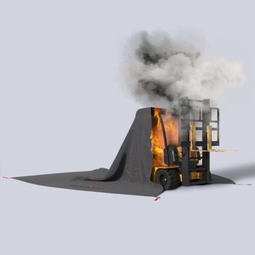 Copertura anti-incendio per carrello elevatore BRIDGEHILL - 5 x 5 m