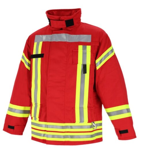 Veste de protection BASIC Nomex Comfort en rouge - version courte