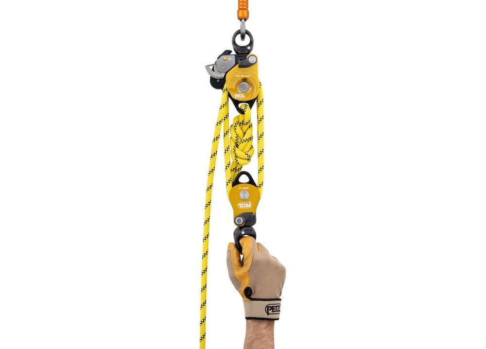 Dispositivo di sicurezza in altezza Petzl Release 4:1 lunghezza utile 10 m