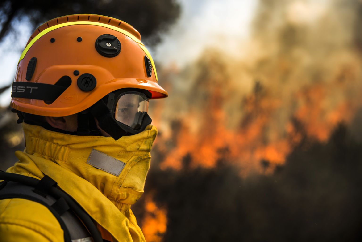 Maschera facciale antincendio forestale con filtro VALLFIREST