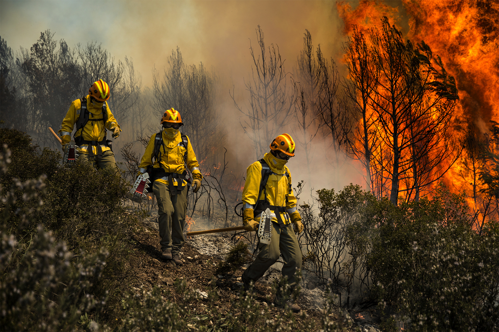 Maschera facciale antincendio forestale con filtro VALLFIREST