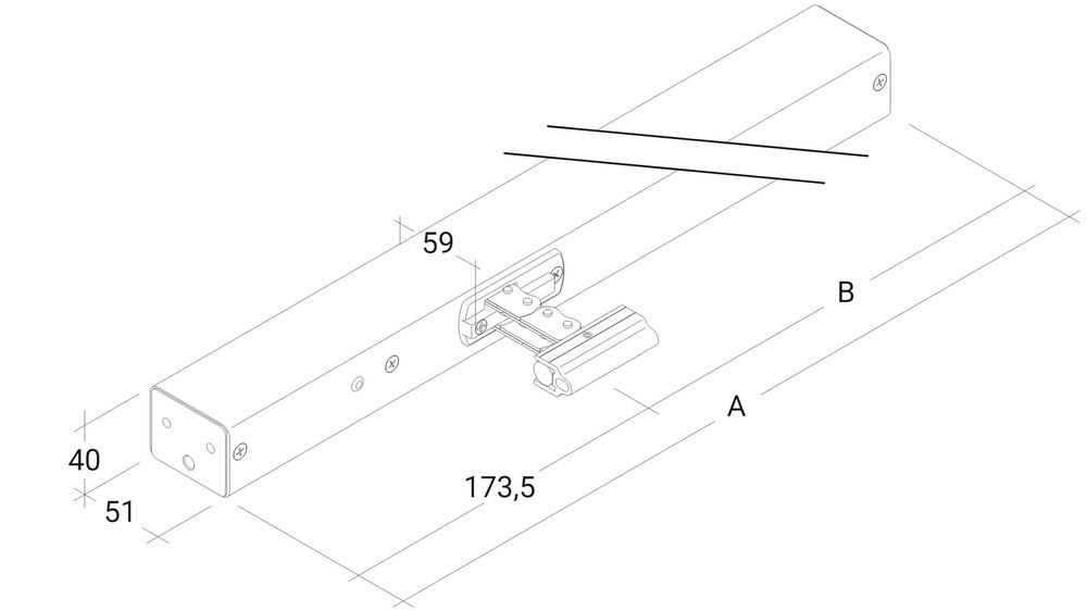 Attuatore a catena KA 24V ACB - Articolo base