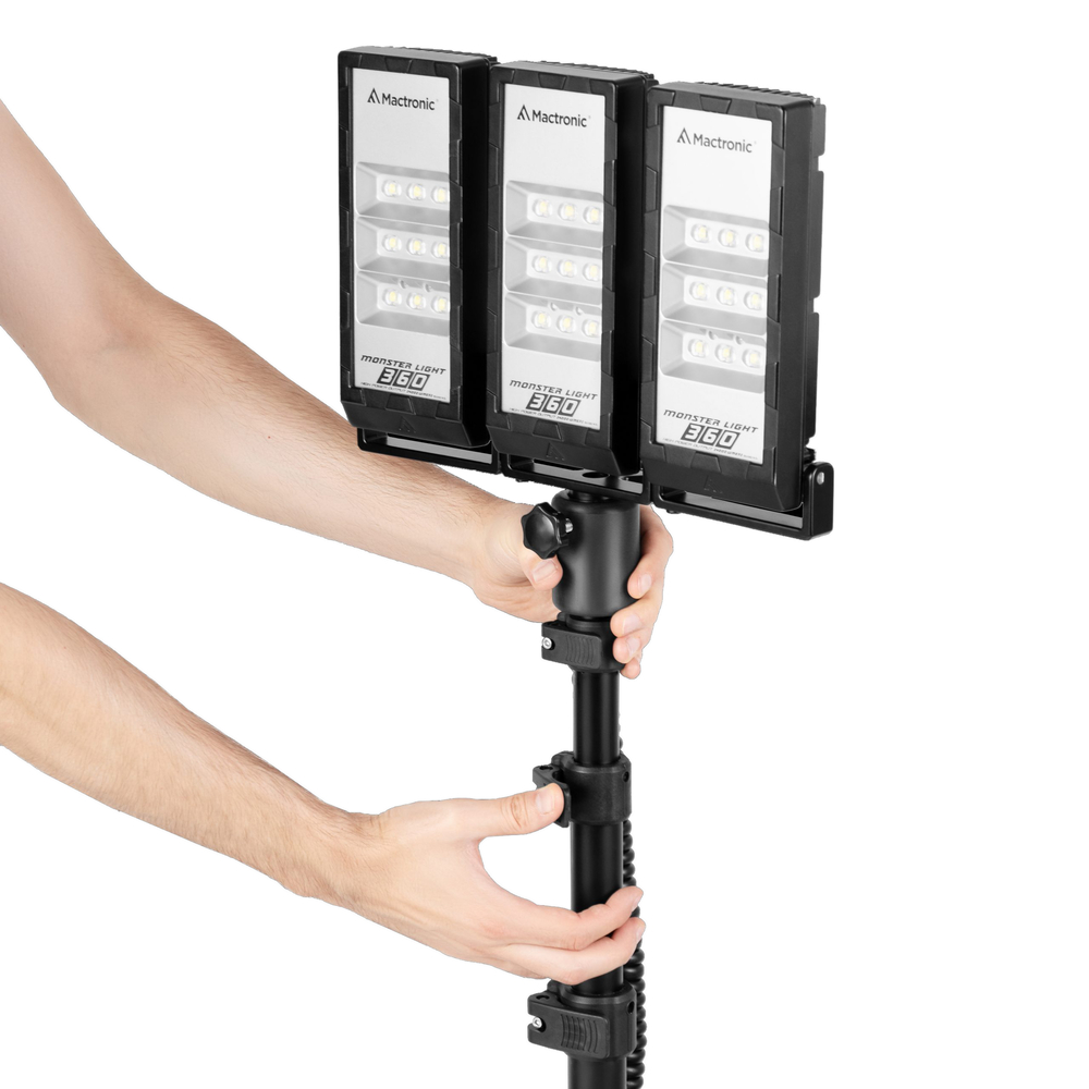 Valigetta con luce potente Monster-Light 360 Twin - 50 Ah