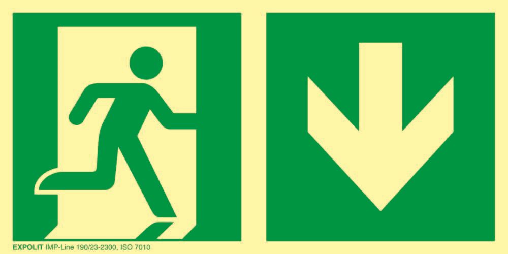 Cartelli di salvataggio - Fotoluminescenti 190 mcd