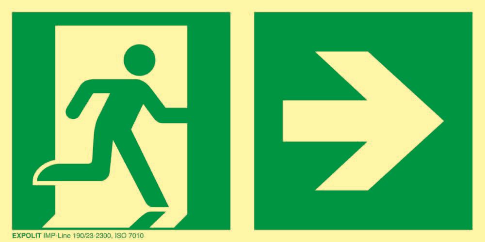 Cartelli di salvataggio - Fotoluminescenti 190 mcd