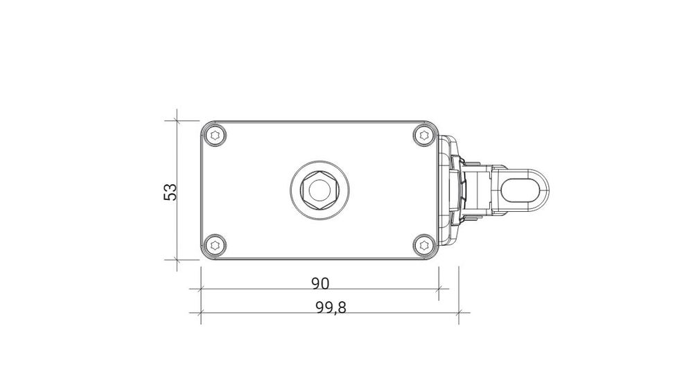 ACB CDM azionamento a catena 24 V, 1000 N / 800 mm - M2