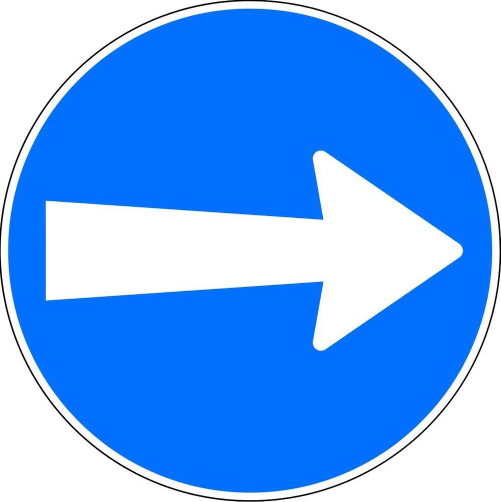 Direzione di marcia destra 60 Scotchlite CG Direzione di marcia destra 60 Scotchlite CG