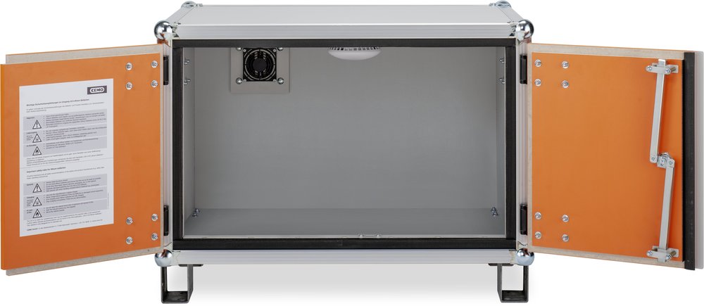 CEMO lockEX - Armadio per batterie 8/5 con piedini regolabili