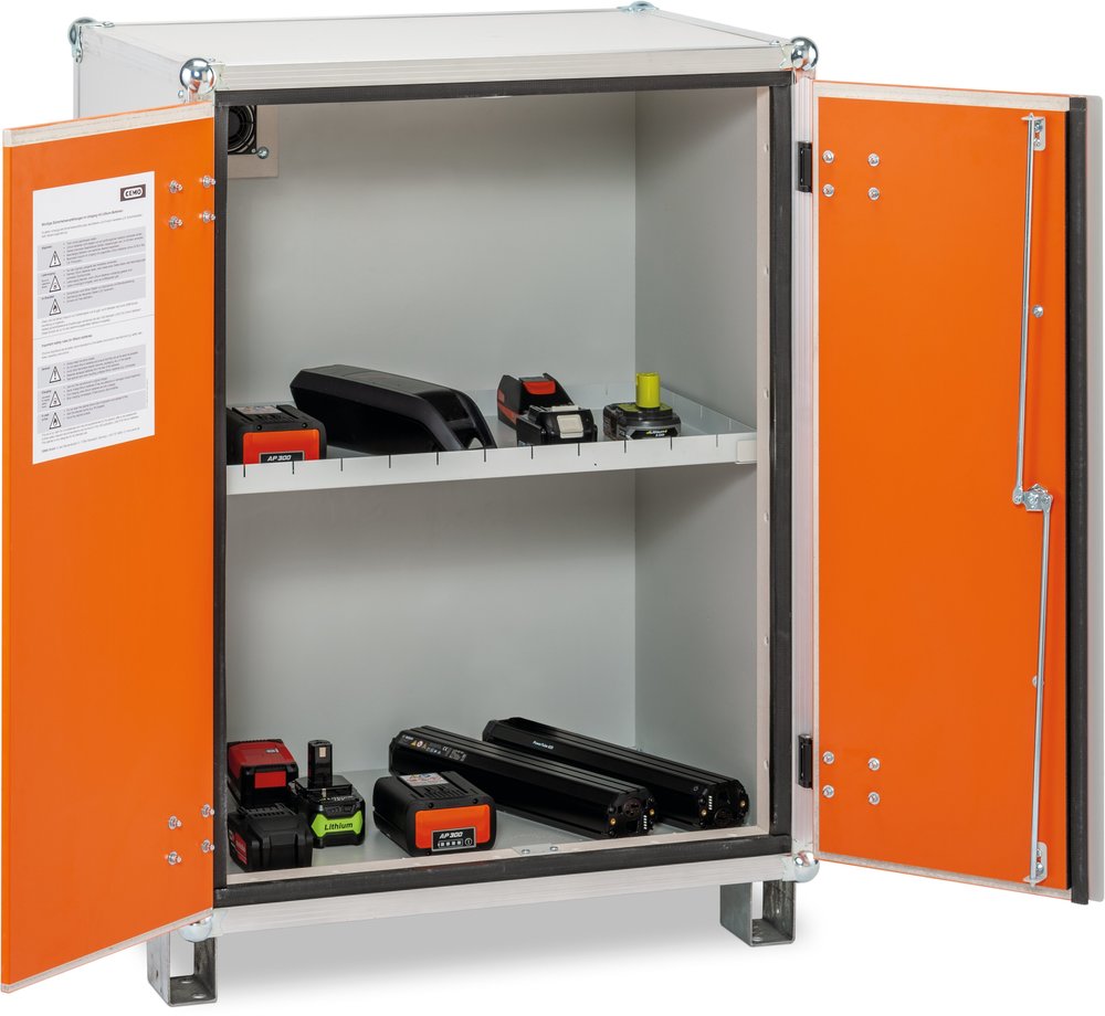CEMO lockEX - Armadio per batterie 8/10 con piedini regolabili