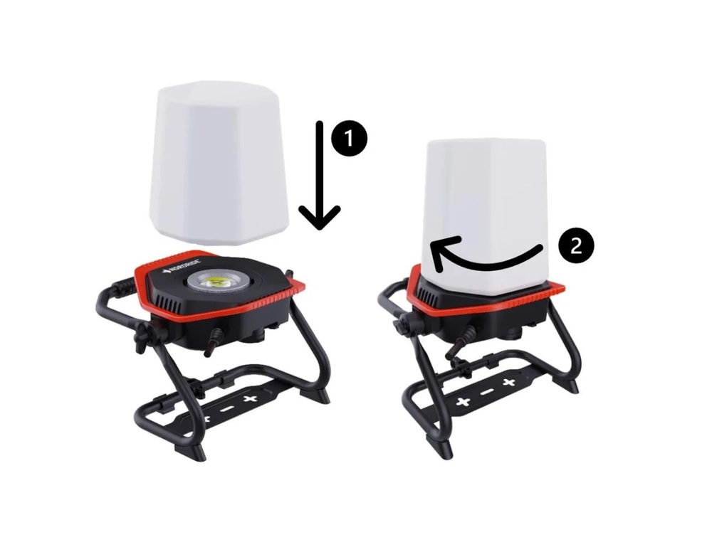 Copertura NORDRIDE a 360° per i fari da lavoro LUMOS 100 W